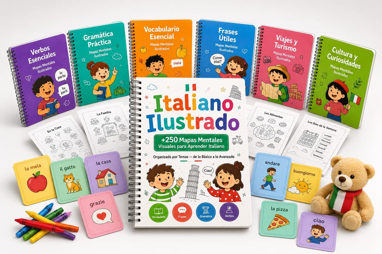 Italiano Ilustrado — libro de mapas mentales